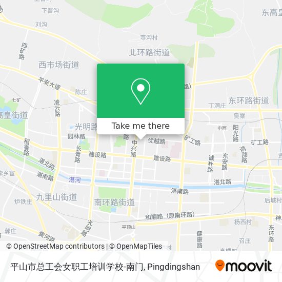 平山市总工会女职工培训学校-南门 map