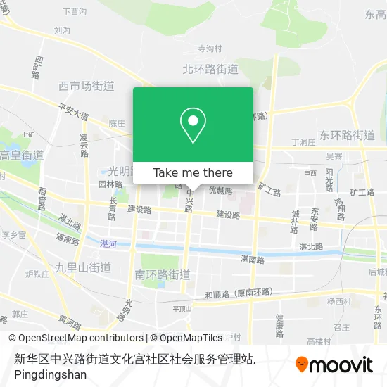 新华区中兴路街道文化宫社区社会服务管理站 map