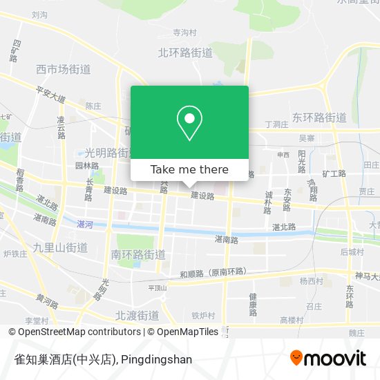雀知巢酒店(中兴店) map