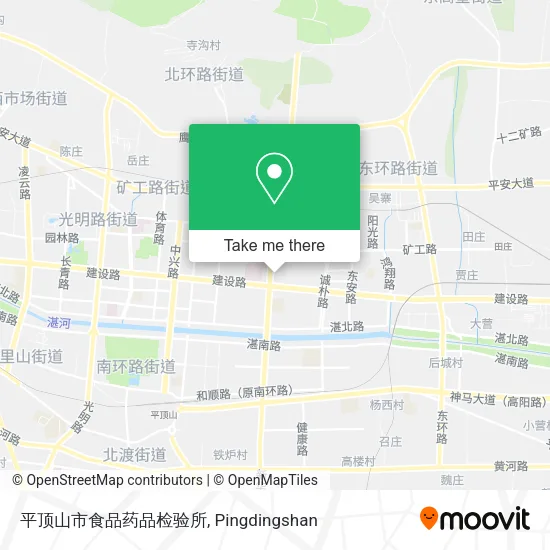 平顶山市食品药品检验所 map