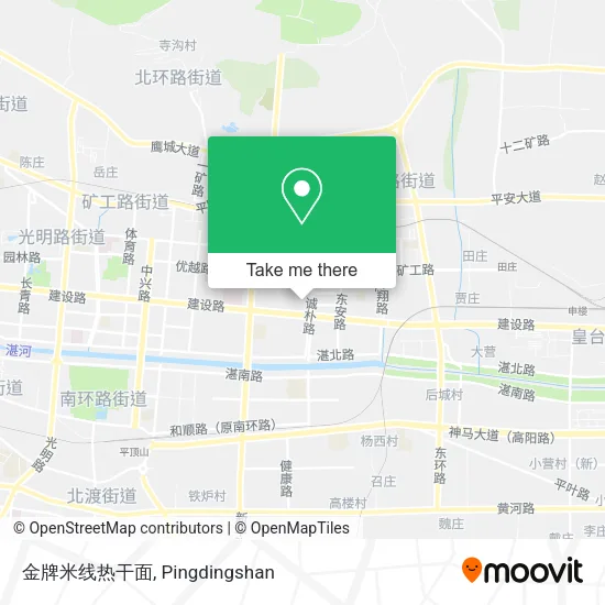 金牌米线热干面 map