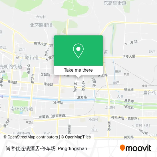 尚客优连锁酒店-停车场 map