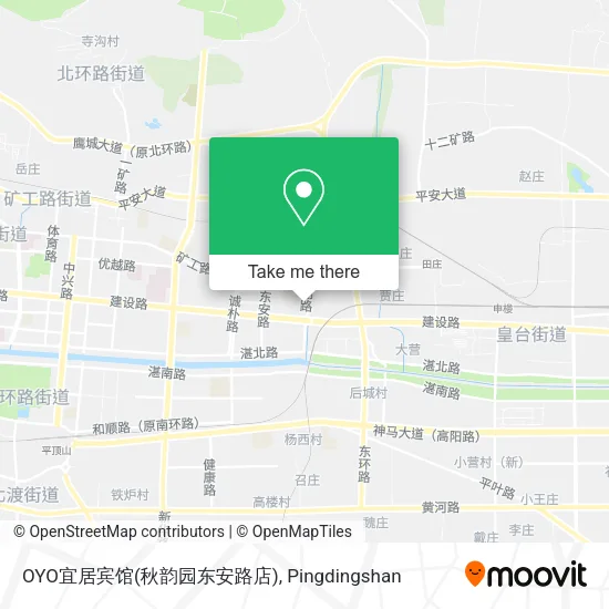 OYO宜居宾馆(秋韵园东安路店) map