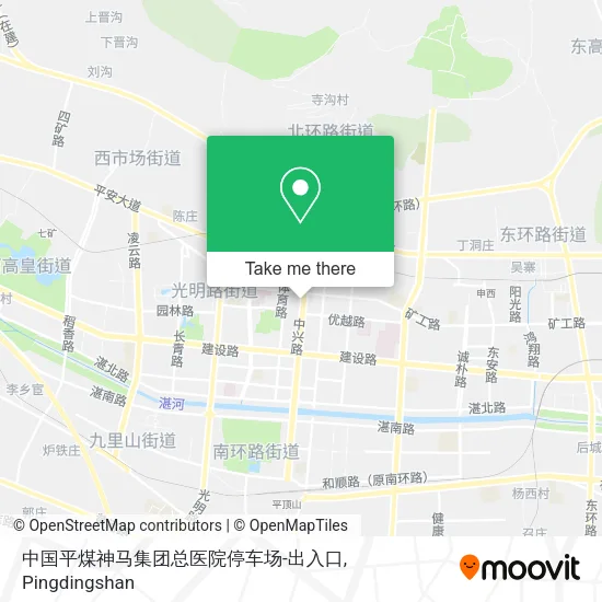 中国平煤神马集团总医院停车场-出入口 map