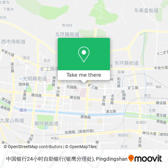中国银行24小时自助银行(银鹰分理处) map