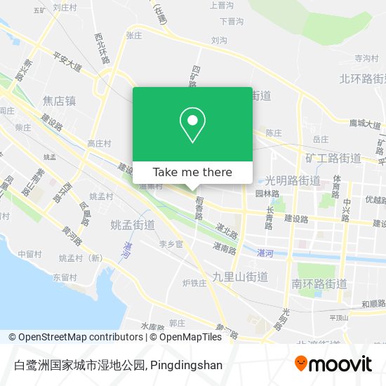 白鹭洲国家城市湿地公园 map