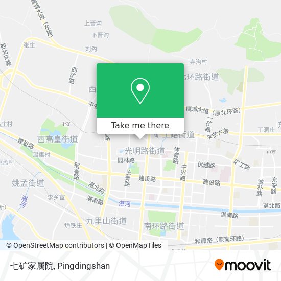 七矿家属院 map