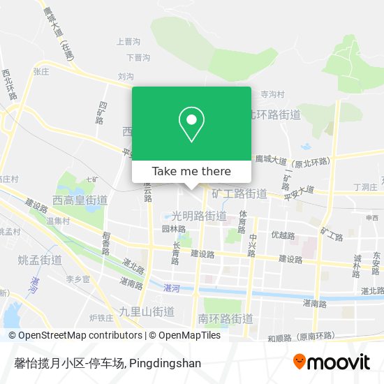 馨怡揽月小区-停车场 map