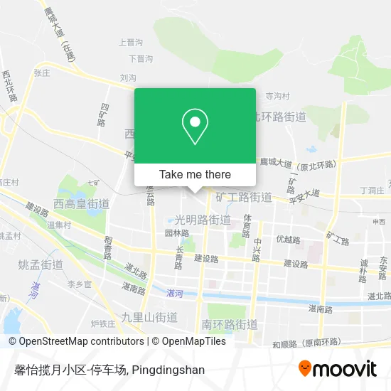 馨怡揽月小区-停车场 map