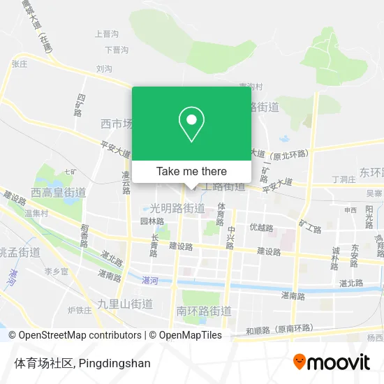 体育场社区 map