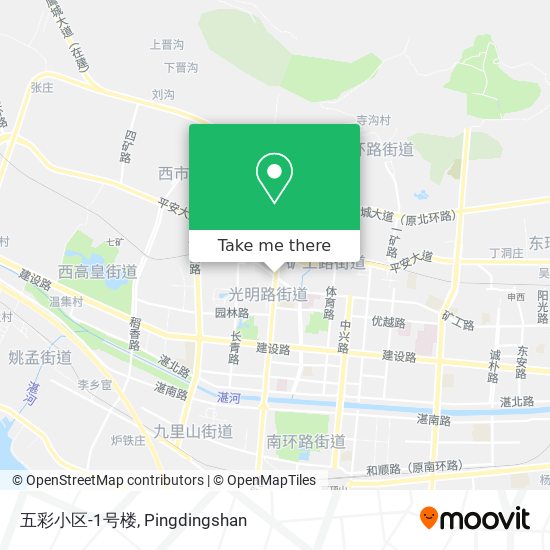 五彩小区-1号楼 map
