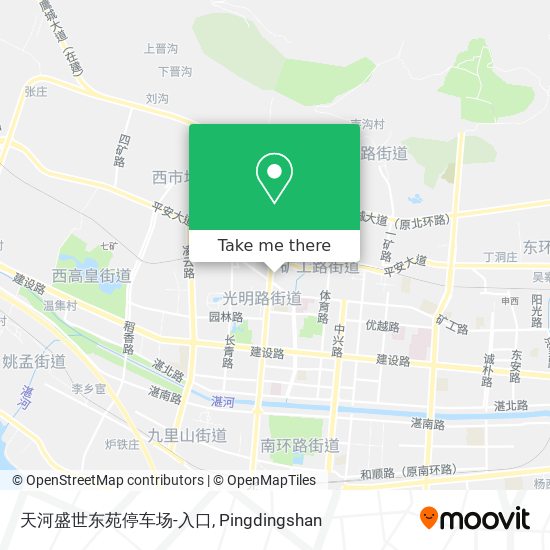 天河盛世东苑停车场-入口 map