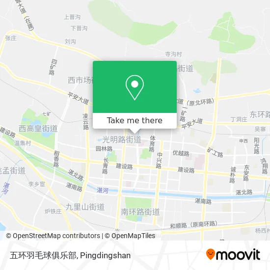五环羽毛球俱乐部 map