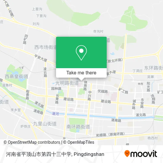 河南省平顶山市第四十三中学 map