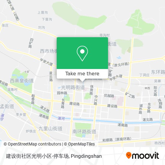 建设街社区光明小区-停车场 map