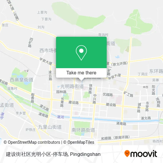 建设街社区光明小区-停车场 map