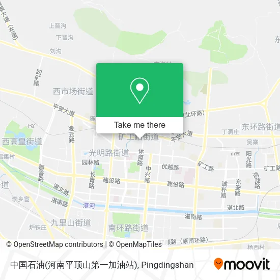 中国石油(河南平顶山第一加油站) map