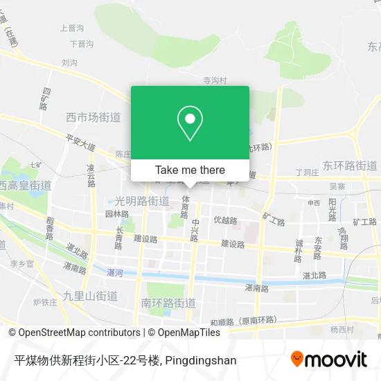 平煤物供新程街小区-22号楼 map