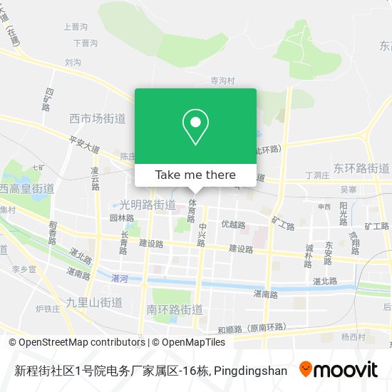 新程街社区1号院电务厂家属区-16栋 map