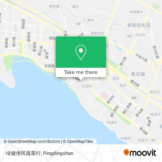 绿健便民蔬菜行 map
