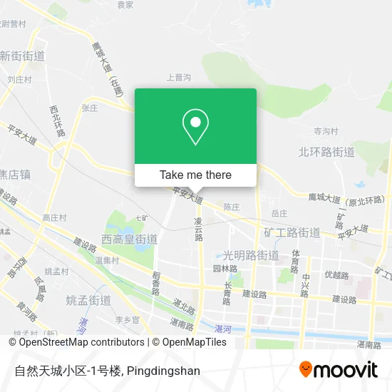 自然天城小区-1号楼 map