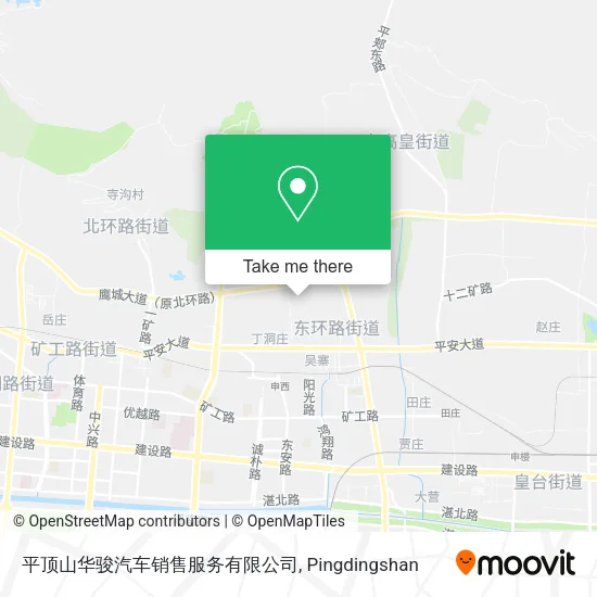 平顶山华骏汽车销售服务有限公司 map
