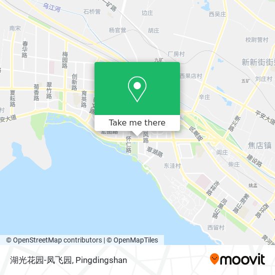湖光花园-凤飞园 map