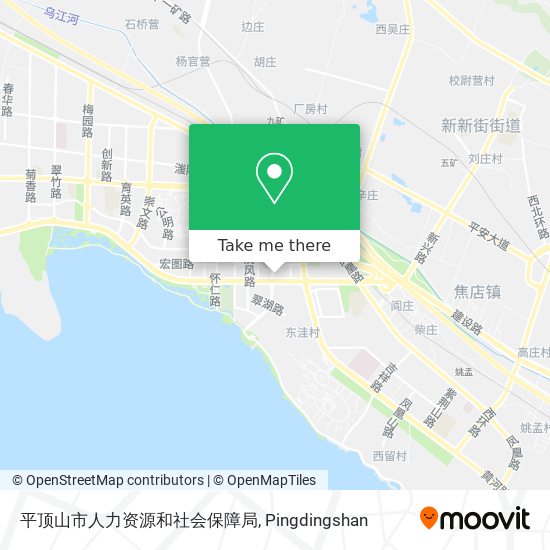 平顶山市人力资源和社会保障局 map