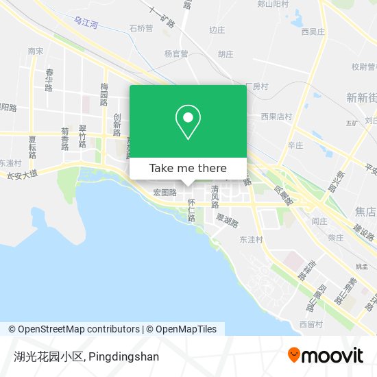 湖光花园小区 map