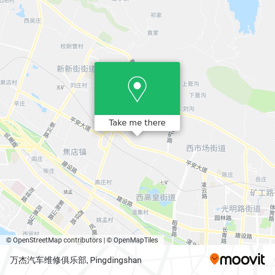 万杰汽车维修俱乐部 map