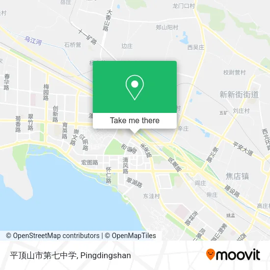 平顶山市第七中学 map