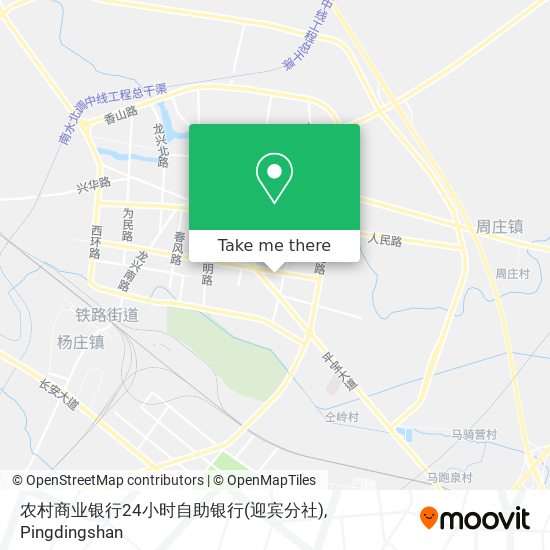 农村商业银行24小时自助银行(迎宾分社) map