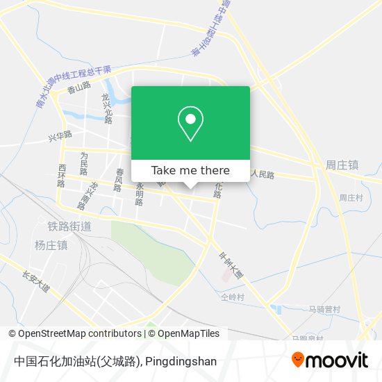 中国石化加油站(父城路) map