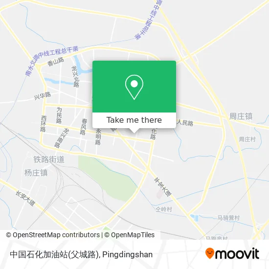 中国石化加油站(父城路) map