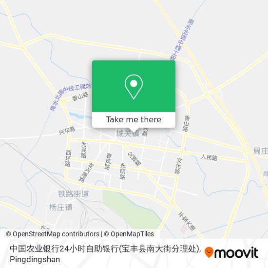 中国农业银行24小时自助银行(宝丰县南大街分理处) map