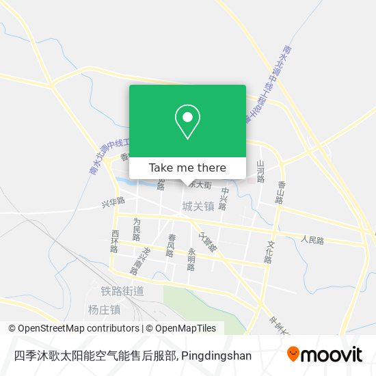 四季沐歌太阳能空气能售后服部 map