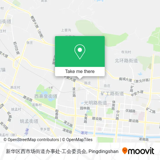 新华区西市场街道办事处-工会委员会 map