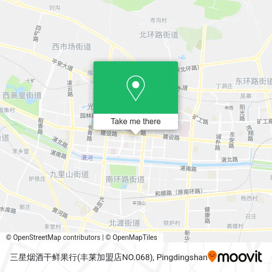 三星烟酒干鲜果行(丰莱加盟店NO.068) map