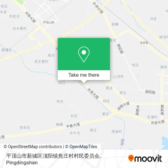 平顶山市新城区滍阳镇焦庄村村民委员会 map