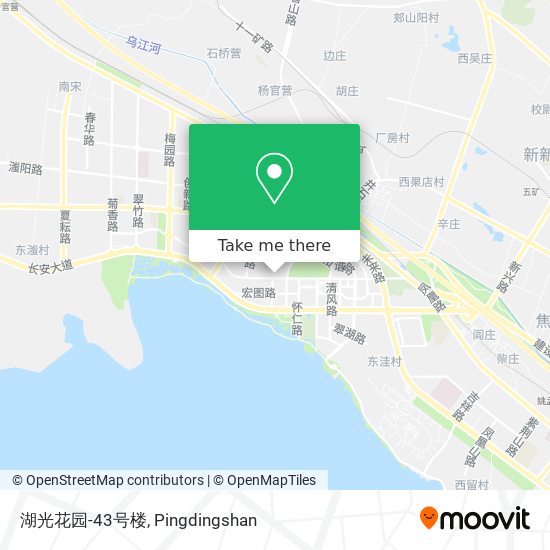 湖光花园-43号楼 map