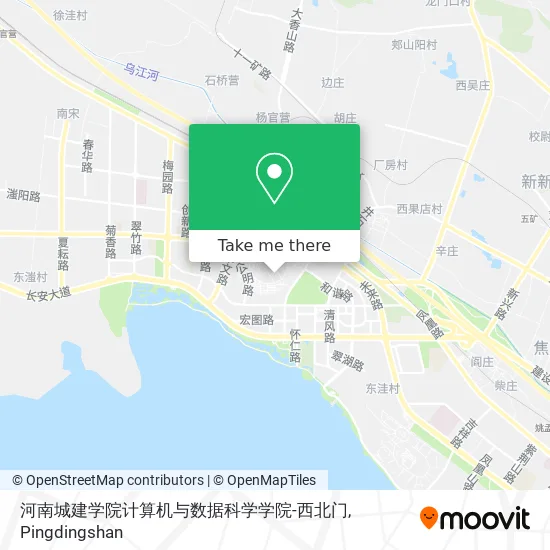 河南城建学院计算机与数据科学学院-西北门 map