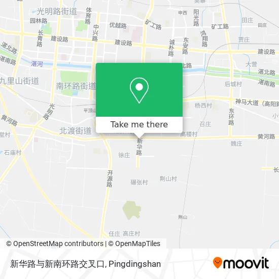 新华路与新南环路交叉口 map