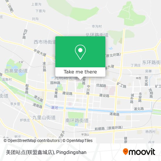 美团站点(联盟鑫城店) map