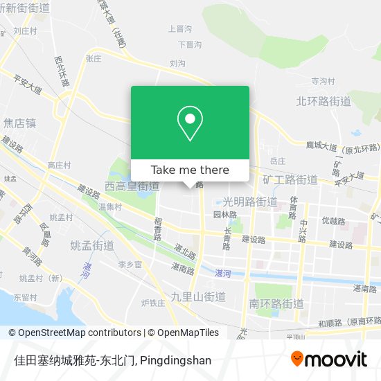 佳田塞纳城雅苑-东北门 map