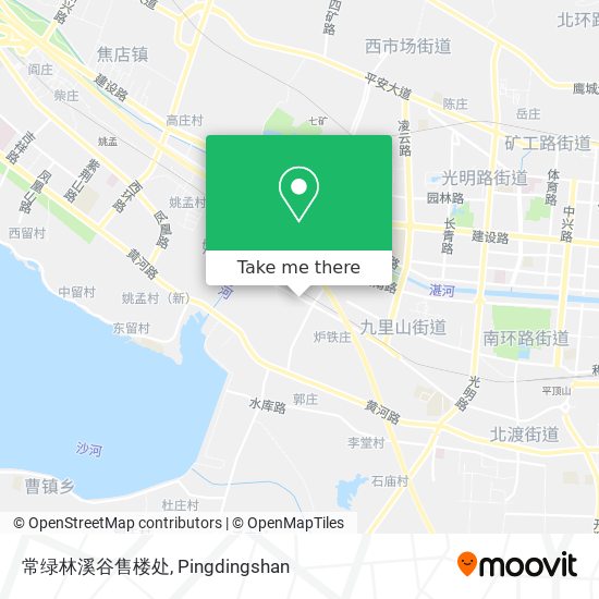 常绿林溪谷售楼处 map