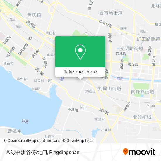 常绿林溪谷-东北门 map