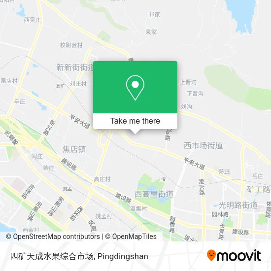 四矿天成水果综合市场 map