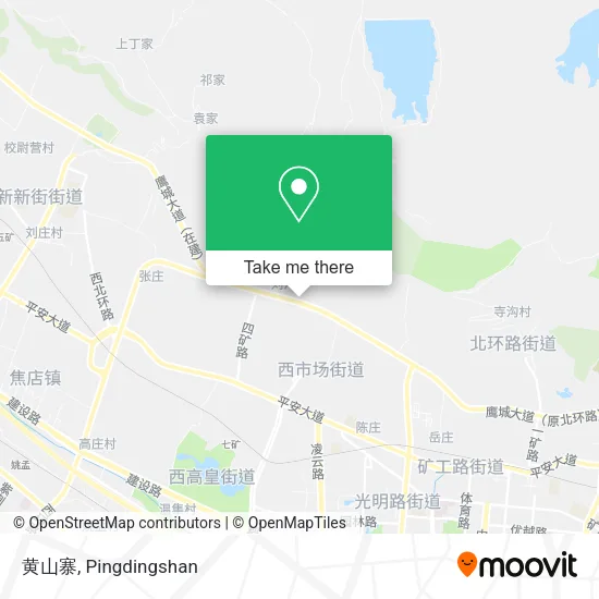 黄山寨 map
