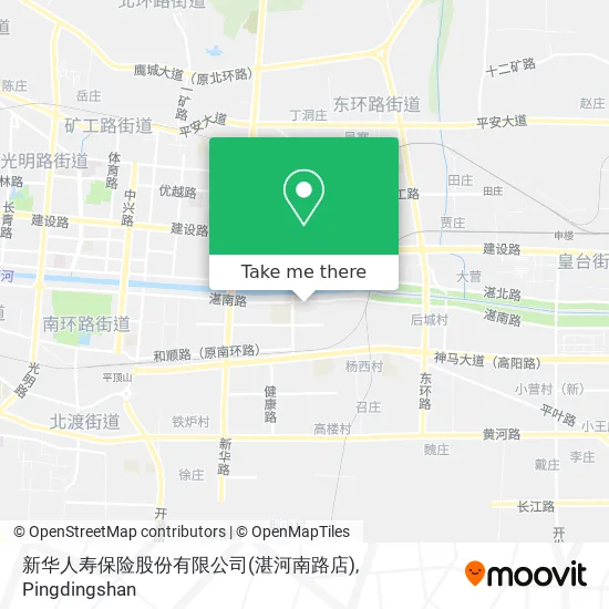 新华人寿保险股份有限公司(湛河南路店) map