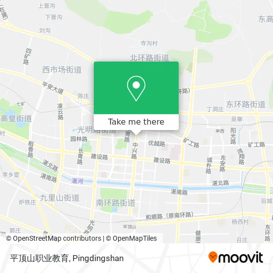 平顶山职业教育 map